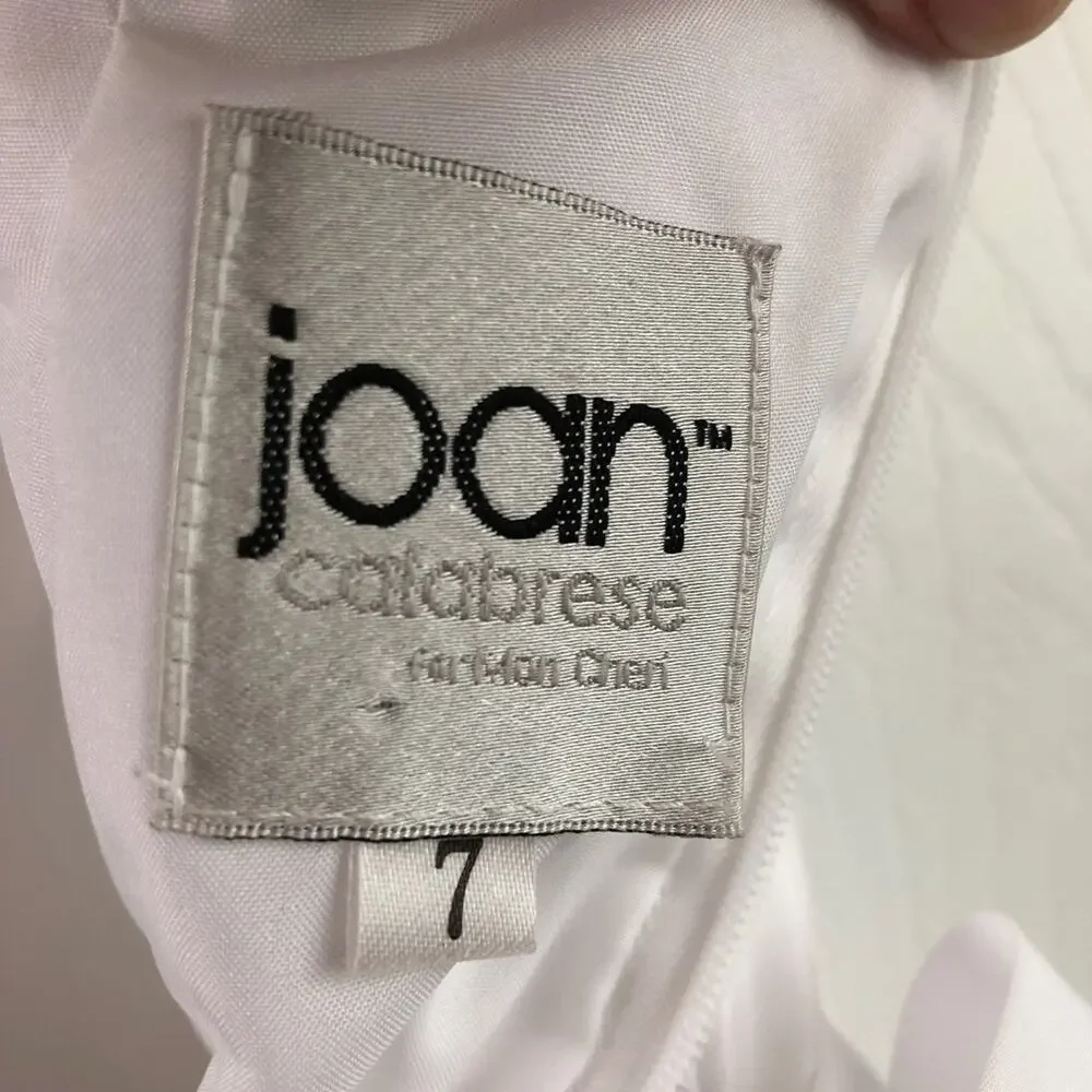 Joan Calabrese Girls formal dress in white aged 7